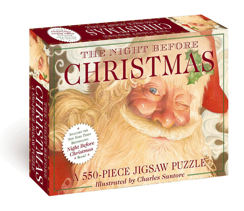 The Night Before Christmas: 550-Piece Jigsaw Puzzle and   Book: A 550-Piece Family Jigsaw Puzzle Featuring The Night Before Christmas!