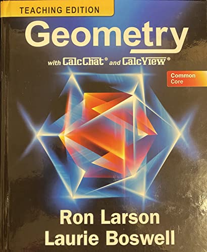 Common Core Geometry with CalcChat & CalcView Teaching Edition