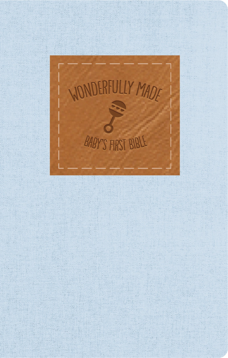 Wonderfully Made: Baby Boy's First Bible, Softcover, Blue