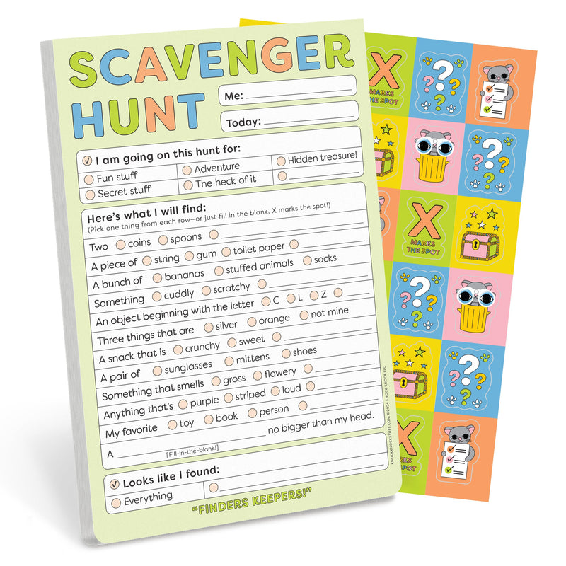 Scavenger Hunt Playtime Pad with Sticker Sheet