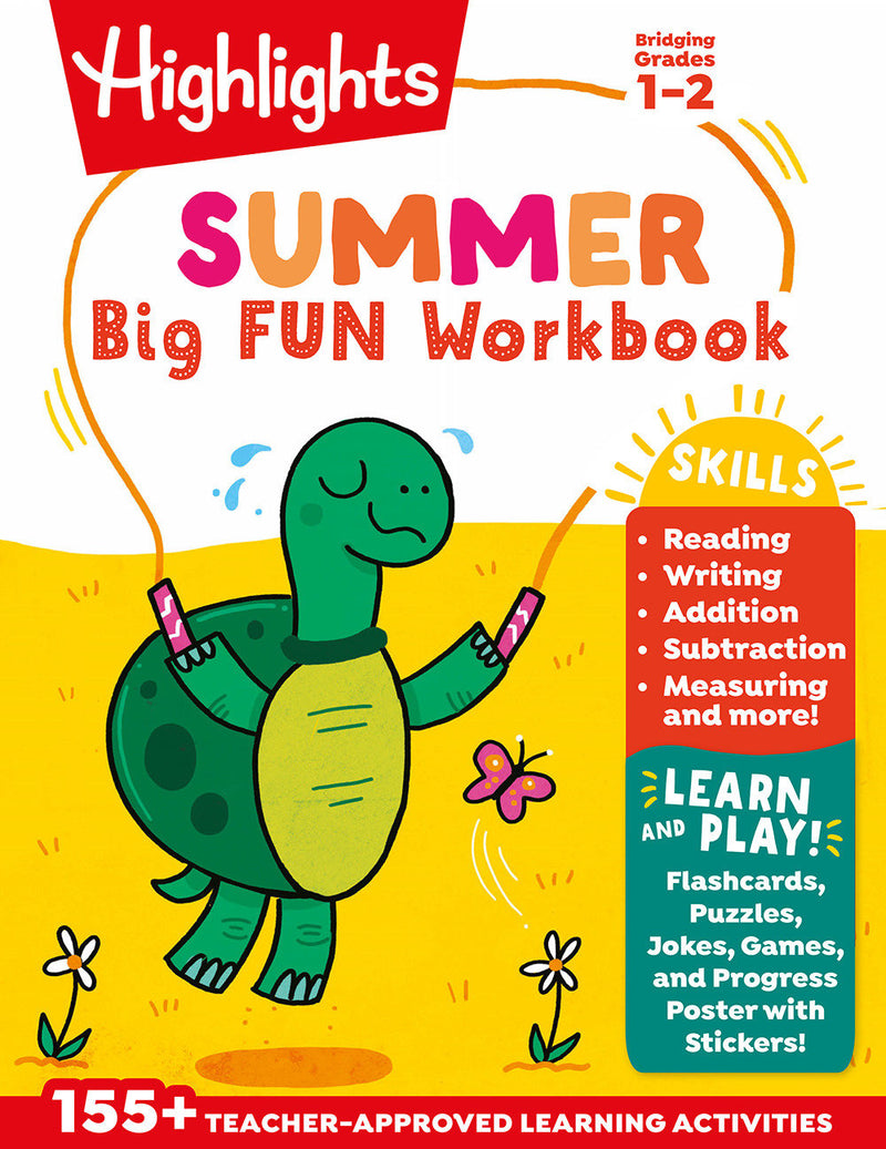 Summer Big Fun Workbook Bridging Grades 1 & 2: Summer Learning Prep for Spelling, Reading Comprehension, Language Arts and More, 1st Grade to 2nd Grade Summer Workbook (Highlights Summer Learning)