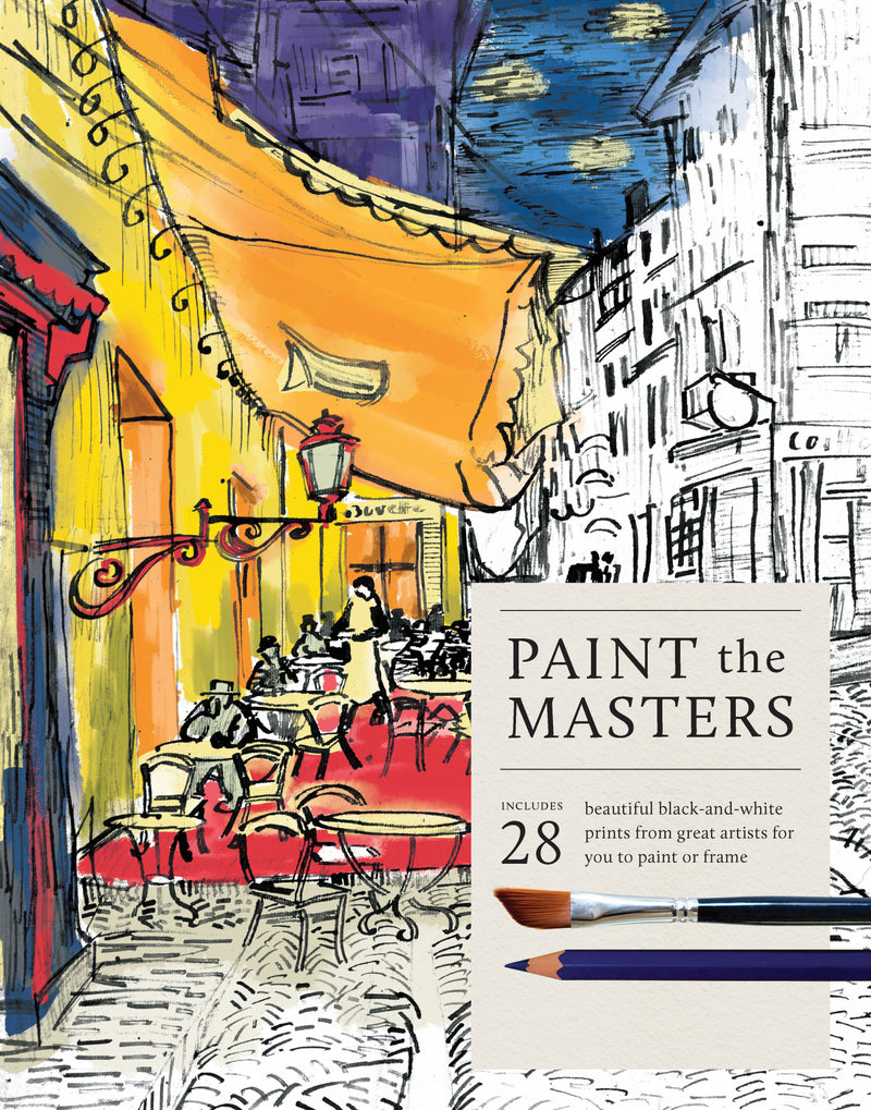 Paint the Masters:28 beautiful black-and-white posters from great artists for you to paint or frame