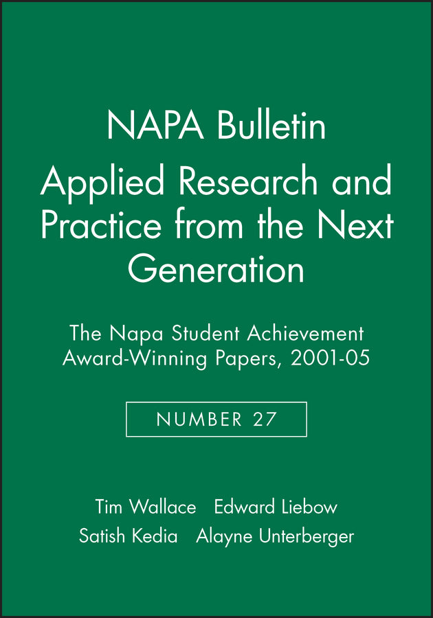 Applied Research and Practice from the Next Generation