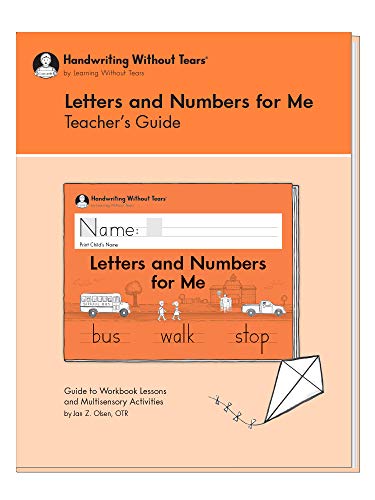 Letters and Numbers Kindergarten Teachers Guide (Handwriting Without Tears) [Paperback]