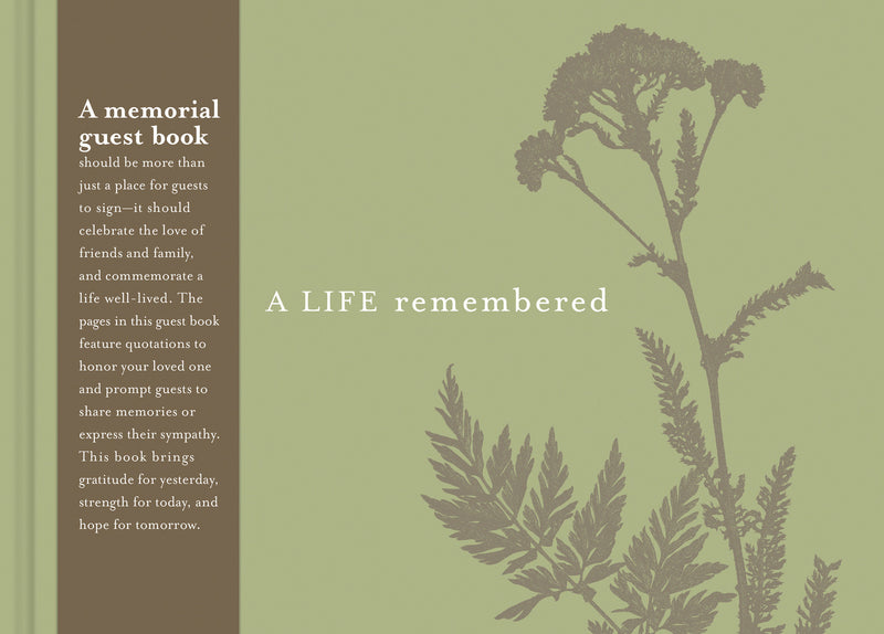 A Life Remembered: A Guest Book