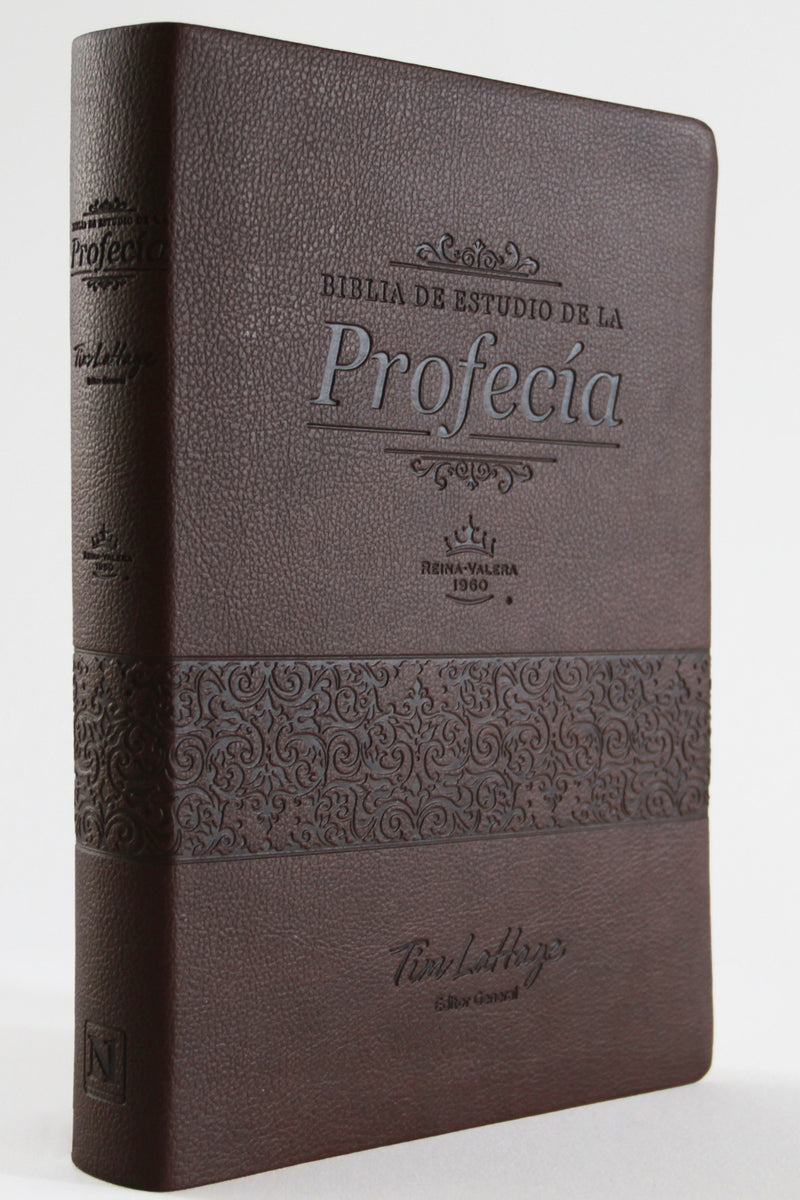 RVR 1960 Biblia de estudio de la profecÃ­a color marrÃ³n imitaciÃ³n piel  / Prophec y Study Bible Brown Imitation Leather