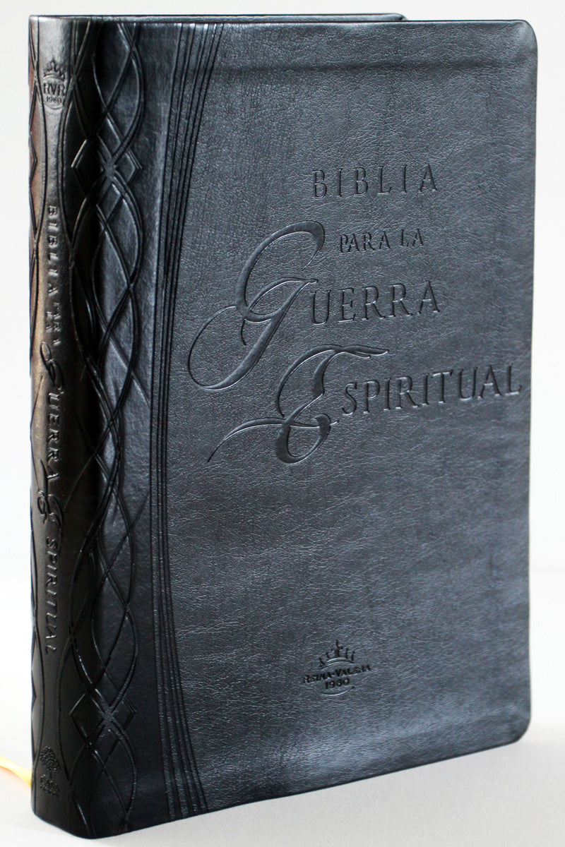 RVR 1960 Biblia para la Guerra Espiritual  Negra con Ã­ndice / Spiritual Warfare Bible, Black Imitation Leather with Index
