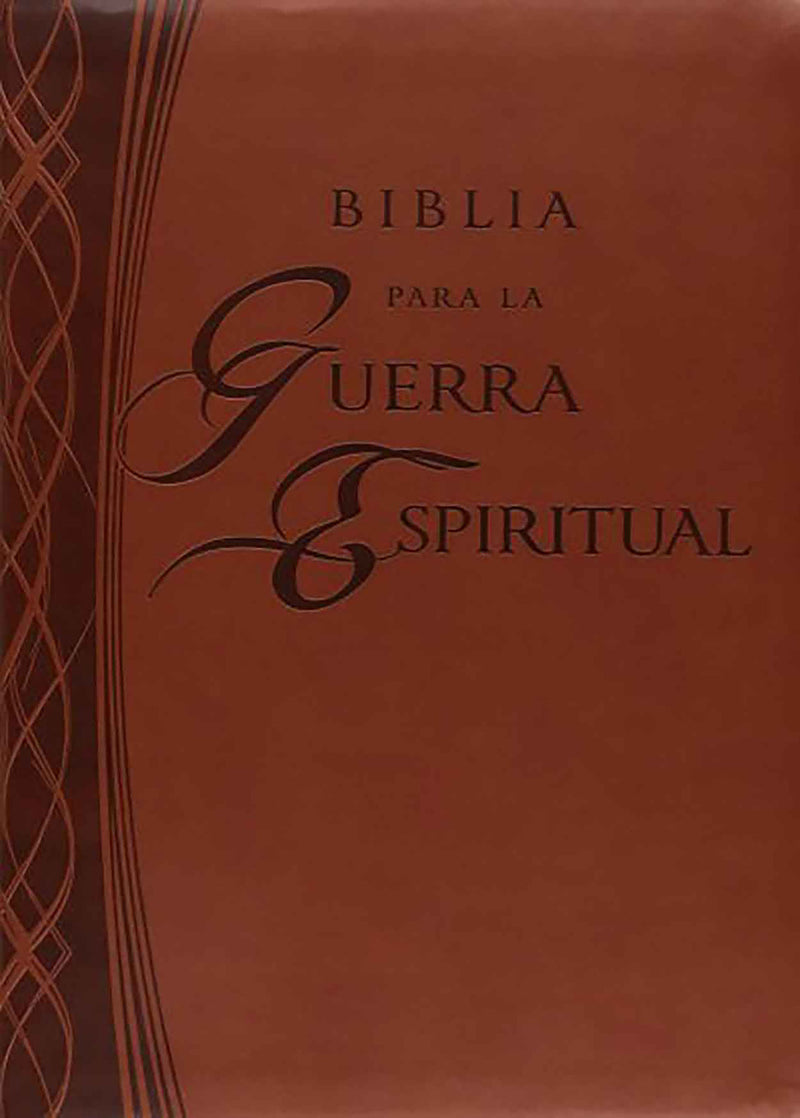 RVR 1960 Biblia para la guerra espiritual - Imitación piel marrón con índice / S piritual Warfare Bible, Brown Imitation Leather with Index