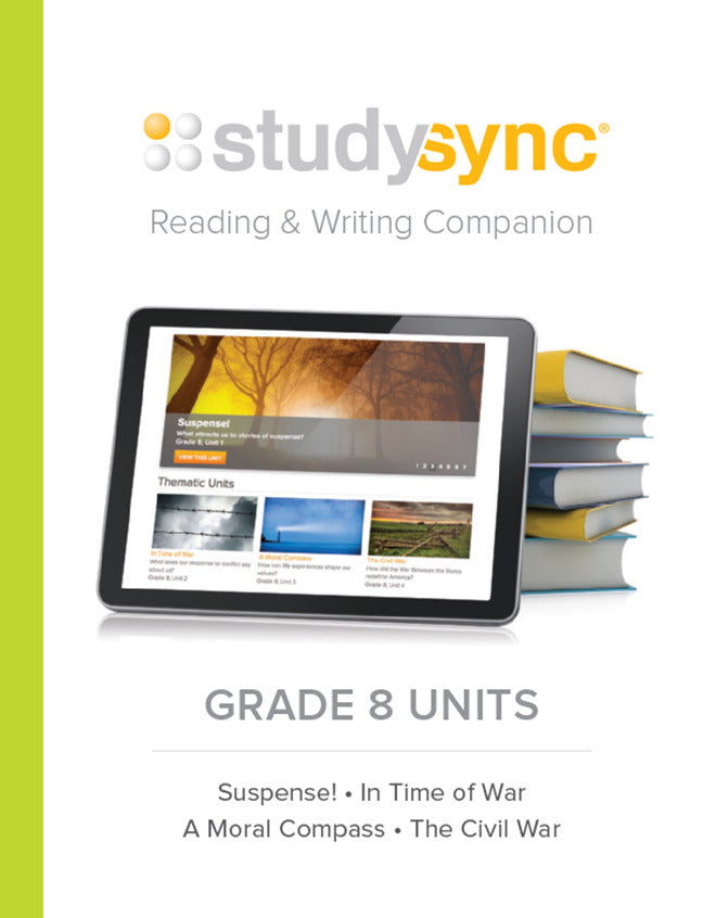 Studysync Grade 8 Reading & Writing Companion Units 1 4