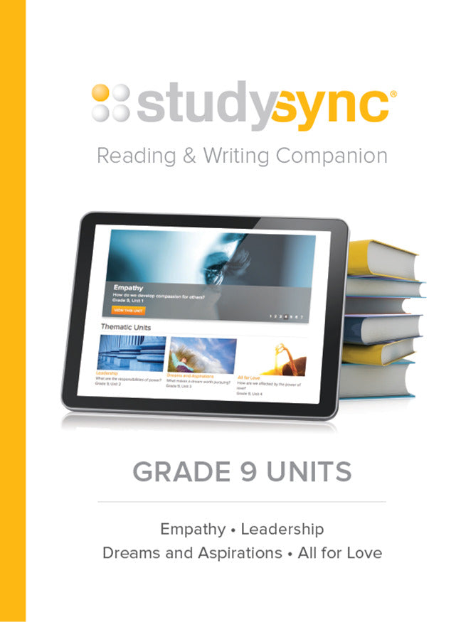 Studysync Grade 9 Reading & Writing Companion Units 1 4