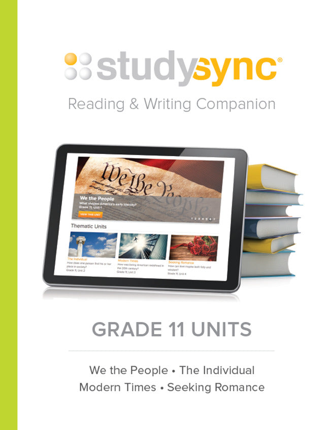 Studysync Grade 11 Reading & Writing Companion Units 1 4