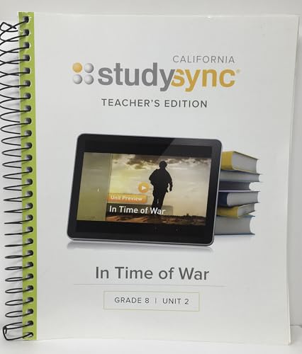 Studysync California In Time of War Gr. 8 Unit 2 Teacher's Edition [Spiral-bound] BookheadED Learning