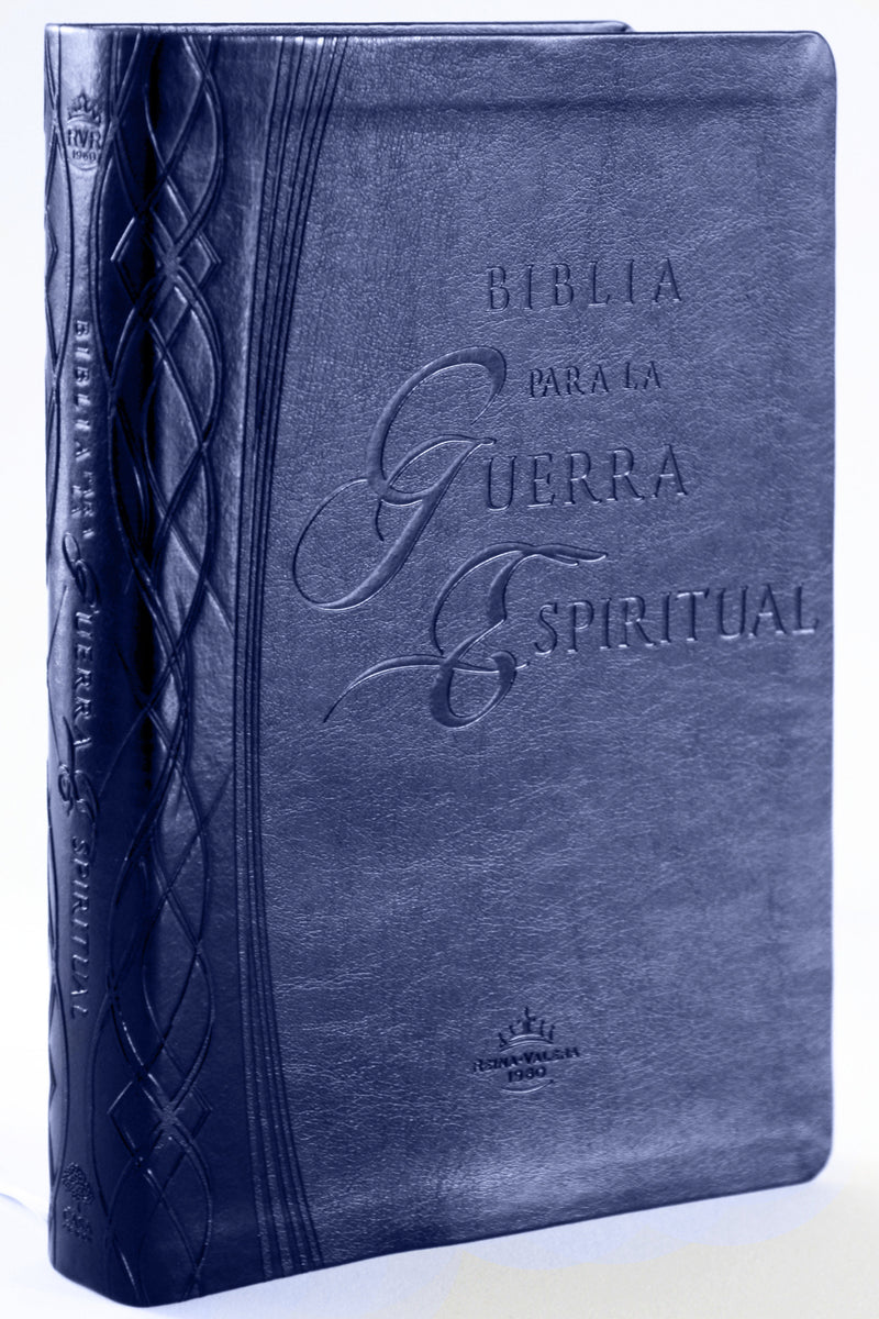RVR 1960 Biblia para la guerra espiritual  azul con índice / Spiritual Warfare B ible, Blue Imitation Leather with Index