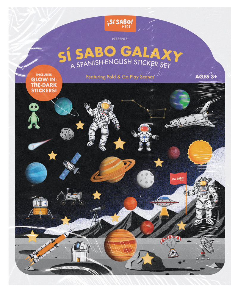 Galaxia Sí Sabo: Us Set Bilingüe de Stickers Reutilizables