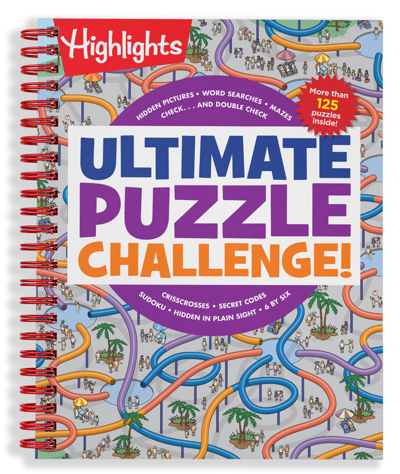 Ultimate Puzzle Challenge!: 125+ Brain Games for Kids, Mazes, Brain Teasers, Word Searches, Crossword Puzzles, Sudoku, Logic Puzzles and More, Kids Activity Book