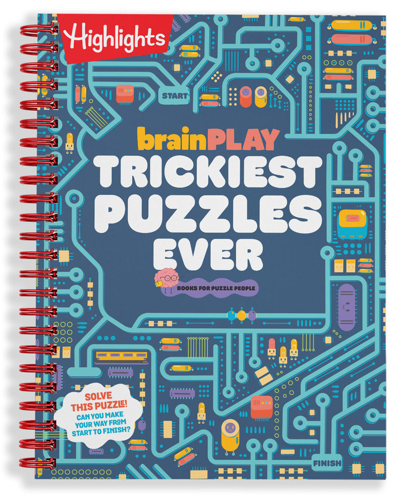 Brainplay Trickiest Puzzles Ever: Extra Tricky Brain Teasers, Logic Puzzles and Games for Kids 7 and Up, Over 200 Brain Games for Kids