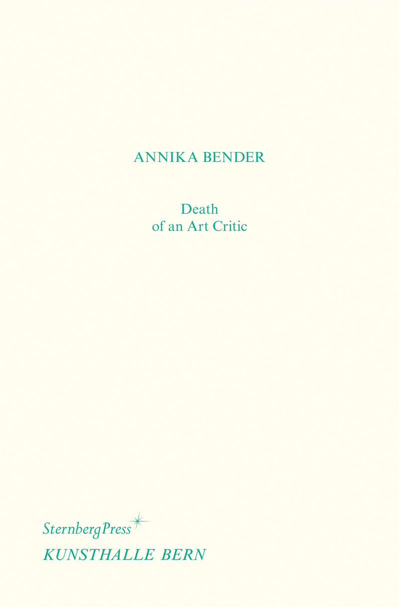 Death of an Art Critic / Tod einer Kritikerin