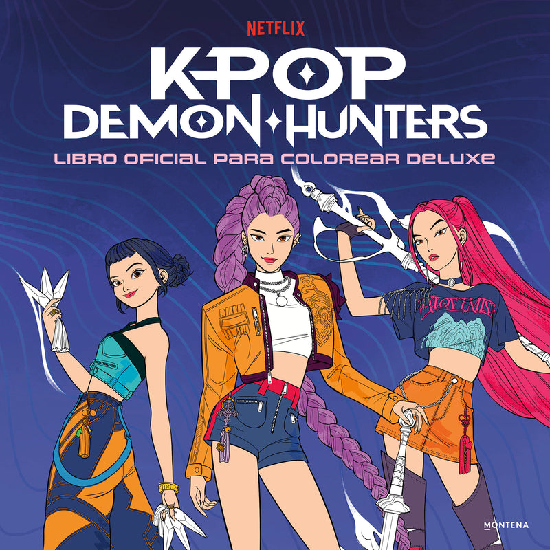 KPOP-Demon Hunters. Libro oficial para colorear deluxe / KPOP-Demon Hunters. Official Deluxe Coloring Book