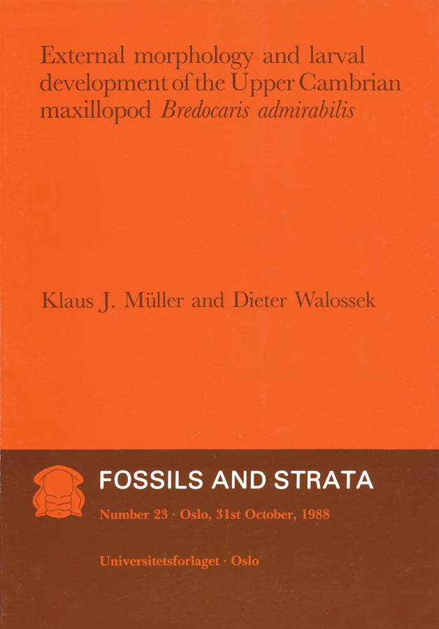 External Morphology and Larval Development of the Upper Cambrian Maxillopod Bredocaris Admirabilis