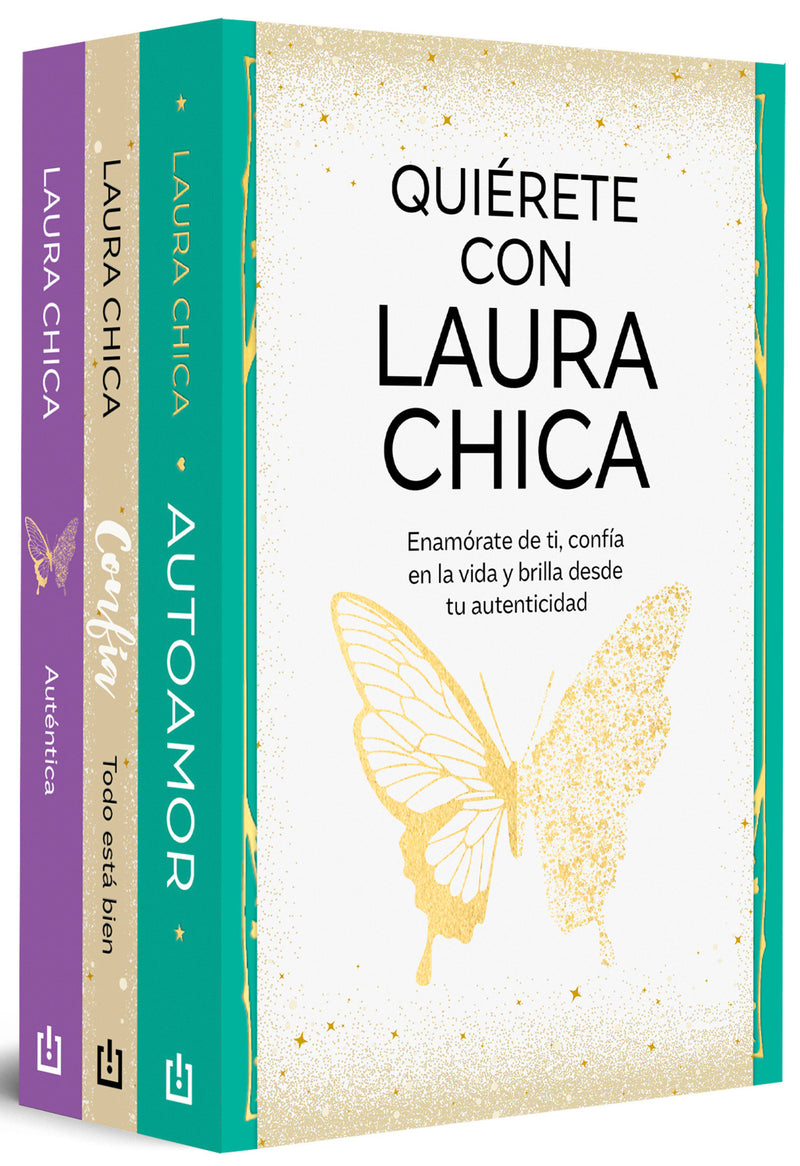 Pack Quiérete con Laura Chica (Contiene: Autoamor / Confía. Todo está bien / Auténtica) / Love Yourself Set with Laura Chica (Self-Love, Trust, Authentic)