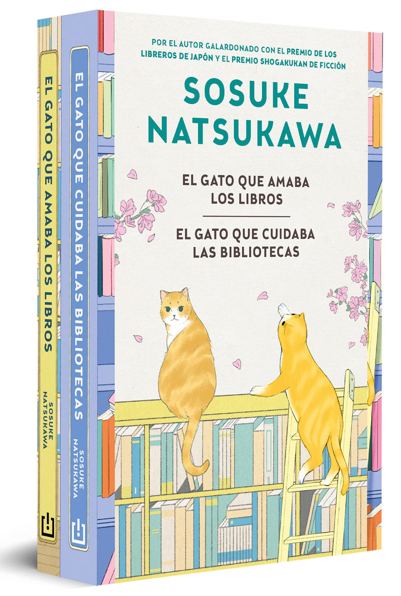 Pack El gato que amaba los libros, contiene: El gato que amaba los libros y El gato que cuidaba las bibliotecas / The Cat Who Saved Books Bundle
