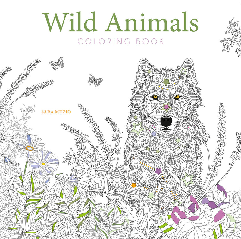 Wild Animals Coloring Book