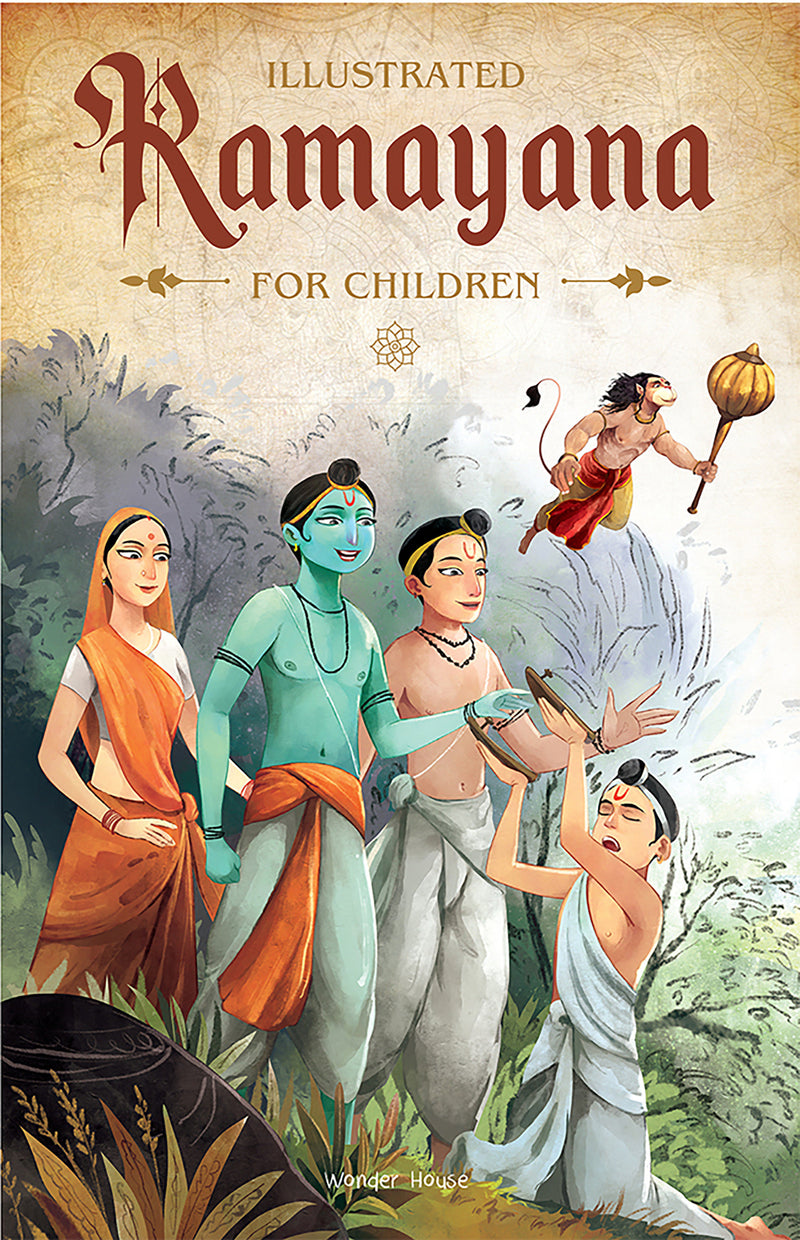 Illustrated Ramayana For Children (Black and White)
