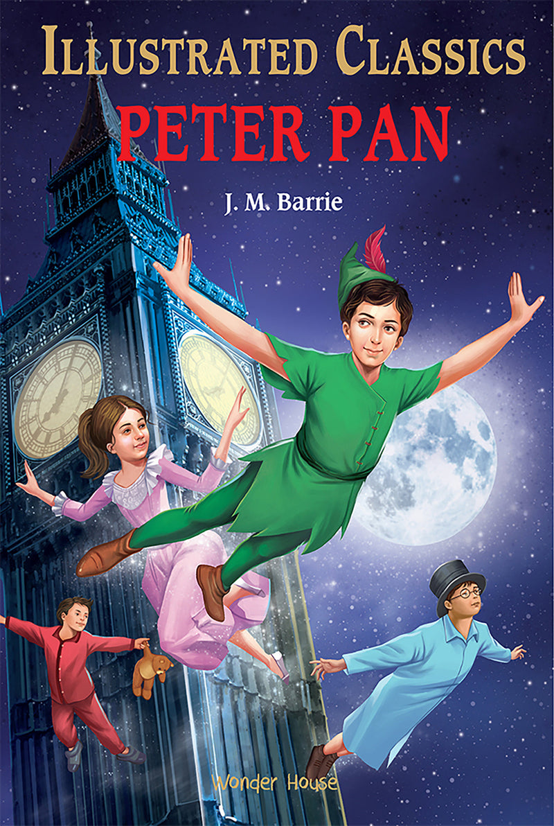 Peter Pan for Kids : illustrated Abridged Children Classics English Novel with Review Questions