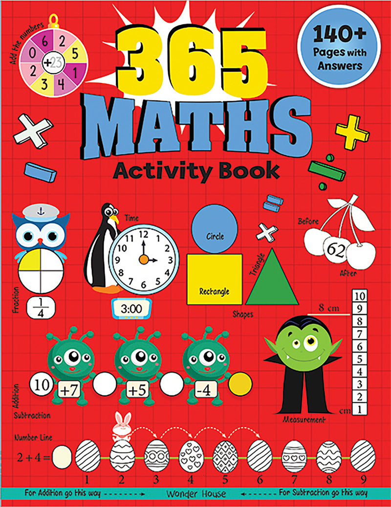 365 Maths Activity Book For Kids: Age 5+