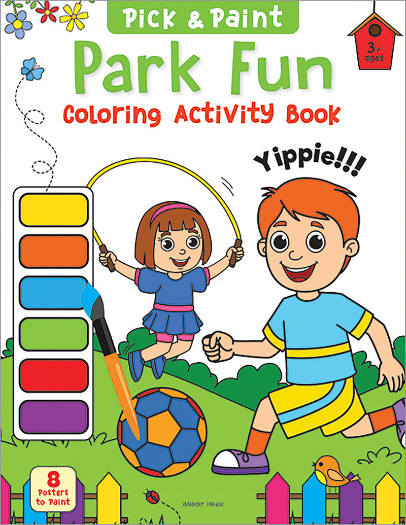 Pick and Paint Coloring Activity Book For Kids: Park fun