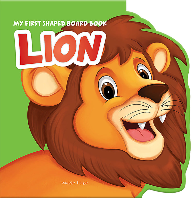 My First Shaped Board Book: Illustrated Lion - Animal Picture Book for Kids Age 2+ Board book