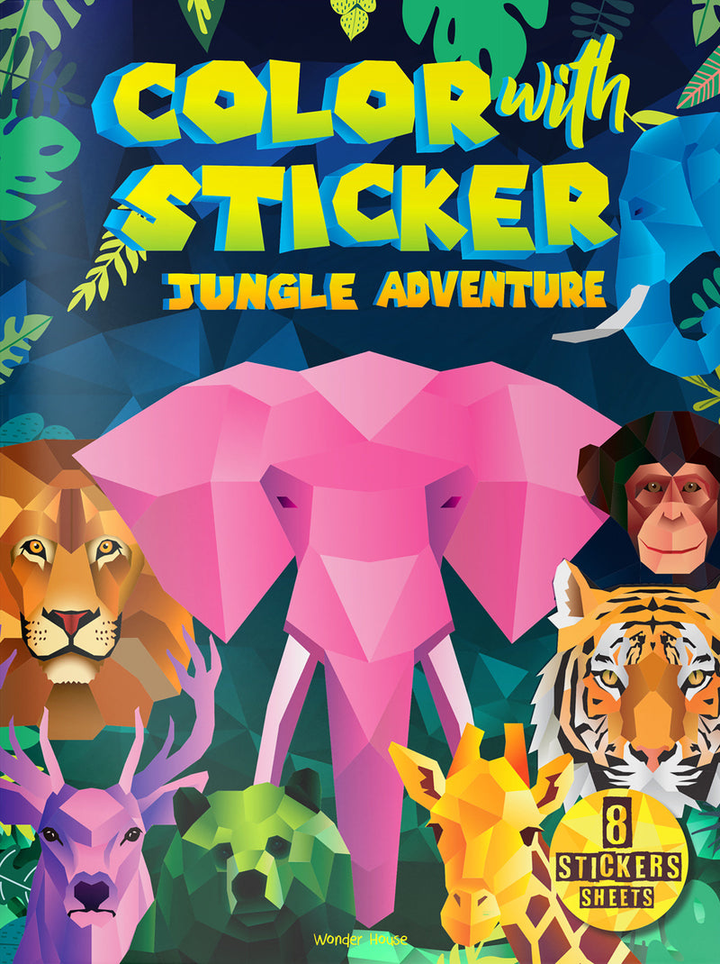Color with Sticker - Jungle Adventure