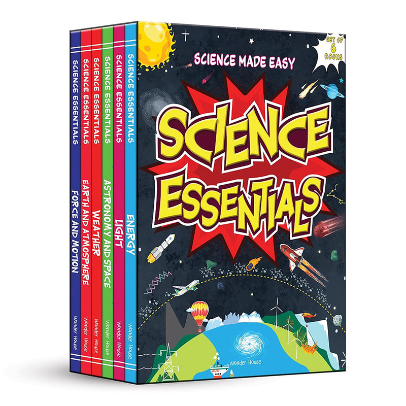 Science Essentials: Science Made Easy Boxed Set [Box Set of 6 Books] / Illustrated Science Book for Kids / Simplified Concepts of Science / Kids’ Book