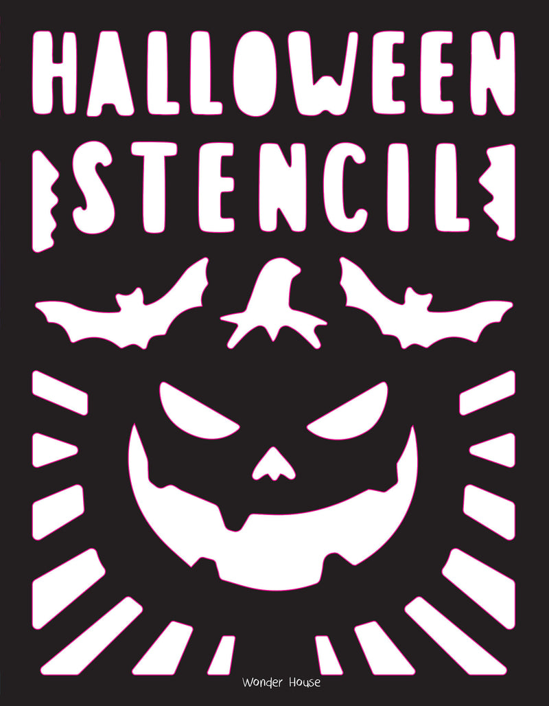 Stencil Book Halloween