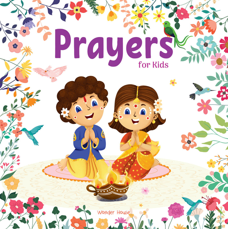 Prayers For Kids – Illustrated Prayer Book for Children, Prayers in Three Languages for easy understanding / Age: 3+