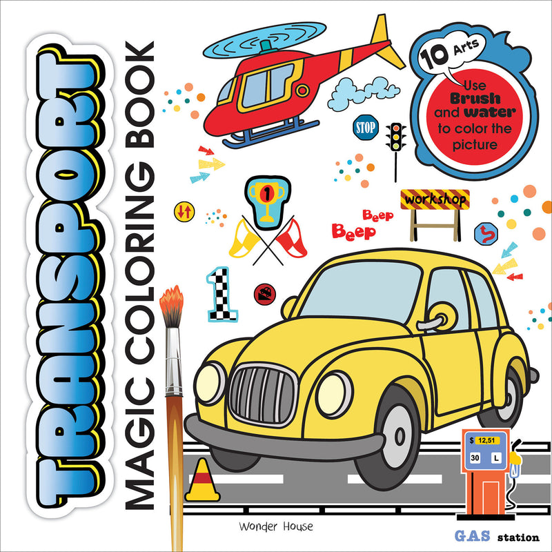 Transport Magic Coloring Book