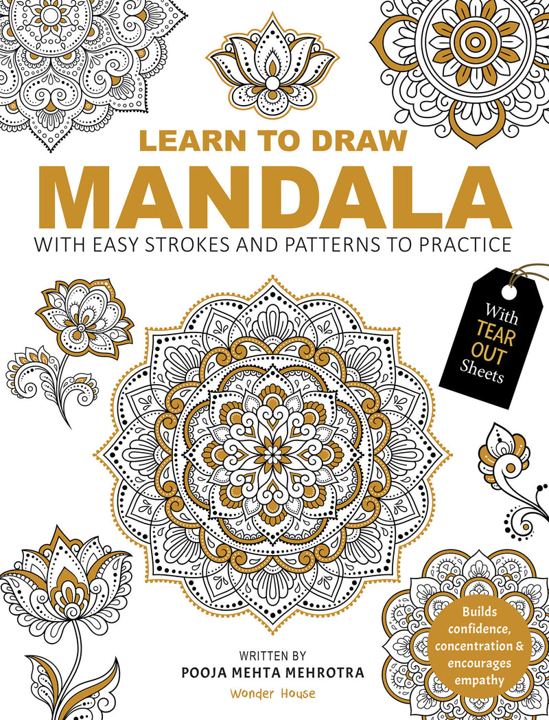 Learn to Draw Mandala with Easy Stokes and patterns to Practice