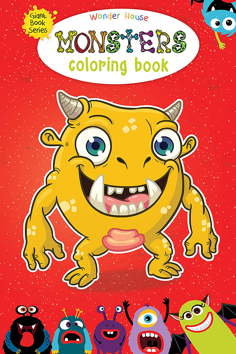 Monster Colouring Book (Giant Book Series): Jumbo Sized Colouring Books
