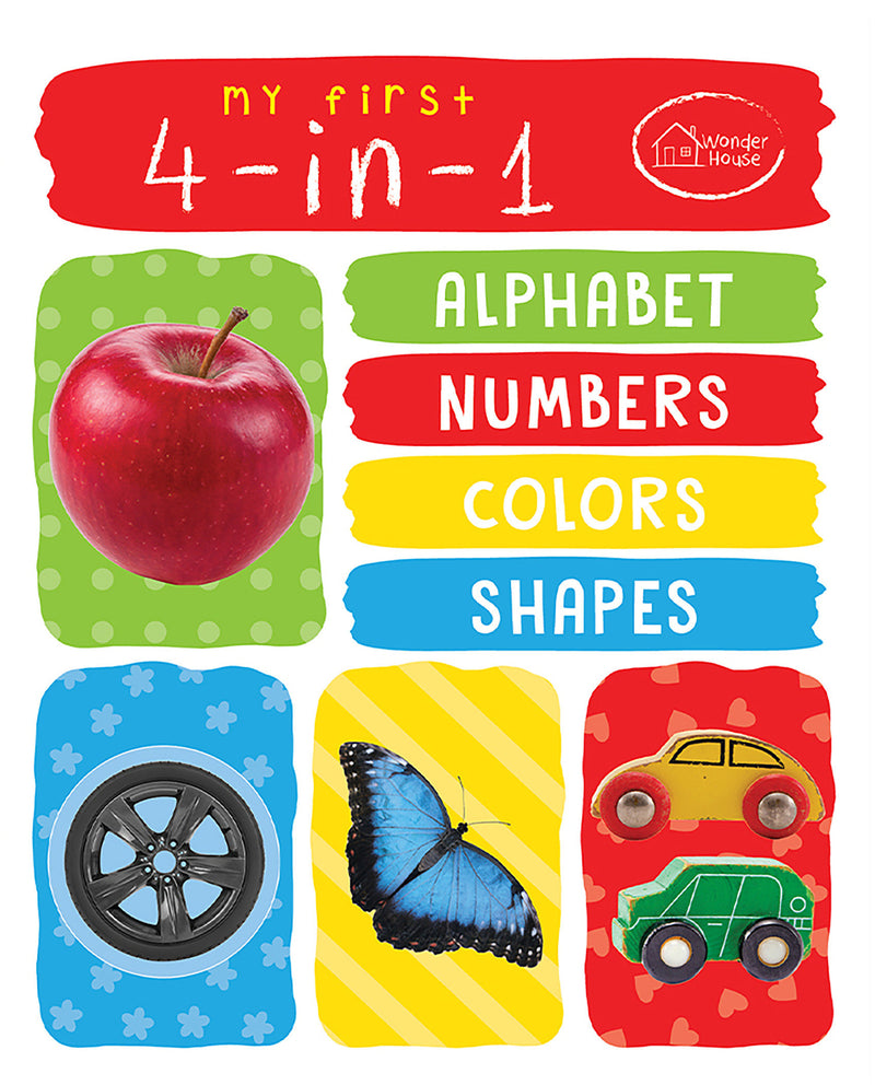 My First 4 In 1 Alphabet Numbers Colours Shapes: Padded Board Books