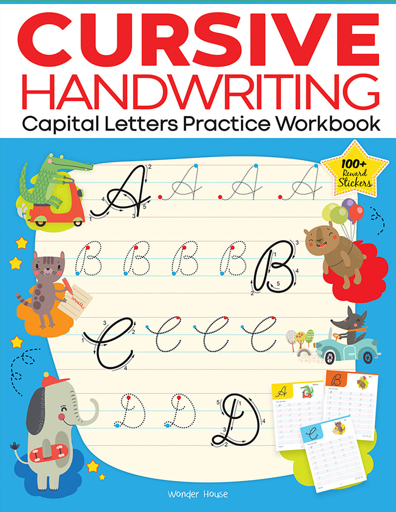 Cursive Handwriting - Capital Letters: Practice Workbook For Children