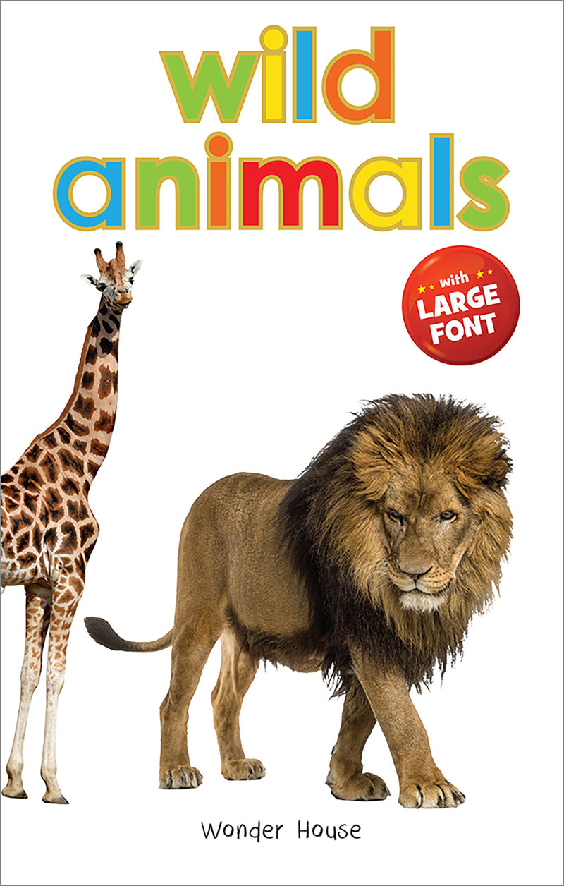 Wild Animals - Early Learning Board Book With Large Font : Big Board Books Series