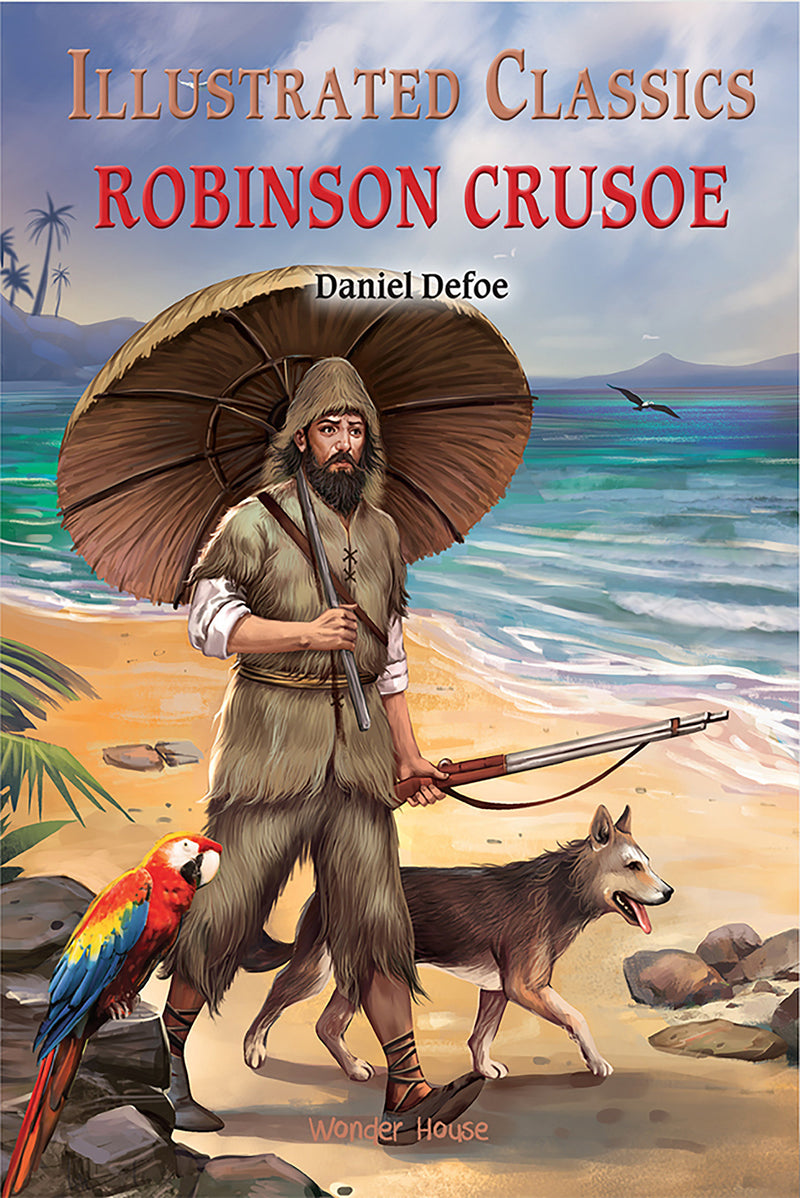 Illustrated Classics - Robinson Crusoe: Abridged Novels With Review Questions
