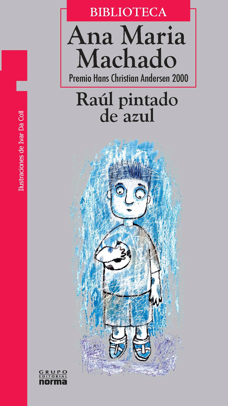 Raúl pintado de azul