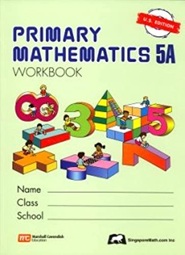 Primary Mathematics 5a [Paperback] Singapore