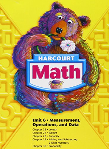 Harcourt Math (Unit 6, Measurement, Operations, and Data) [Paperback] Harcourt Inc