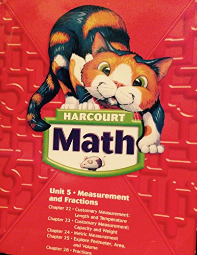 Harcourt Math-Unit 5 Measurement and Fractions (Chapter 22-26) [Paperback] Harcourt
