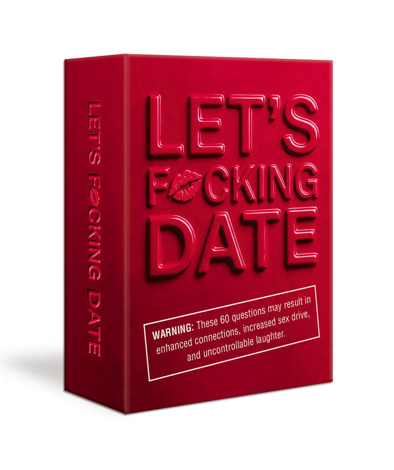 Let's F*cking Date Card Game: Adult Party Game with 60 Conversation Prompts, Fun Dating Game for Singles and Couples