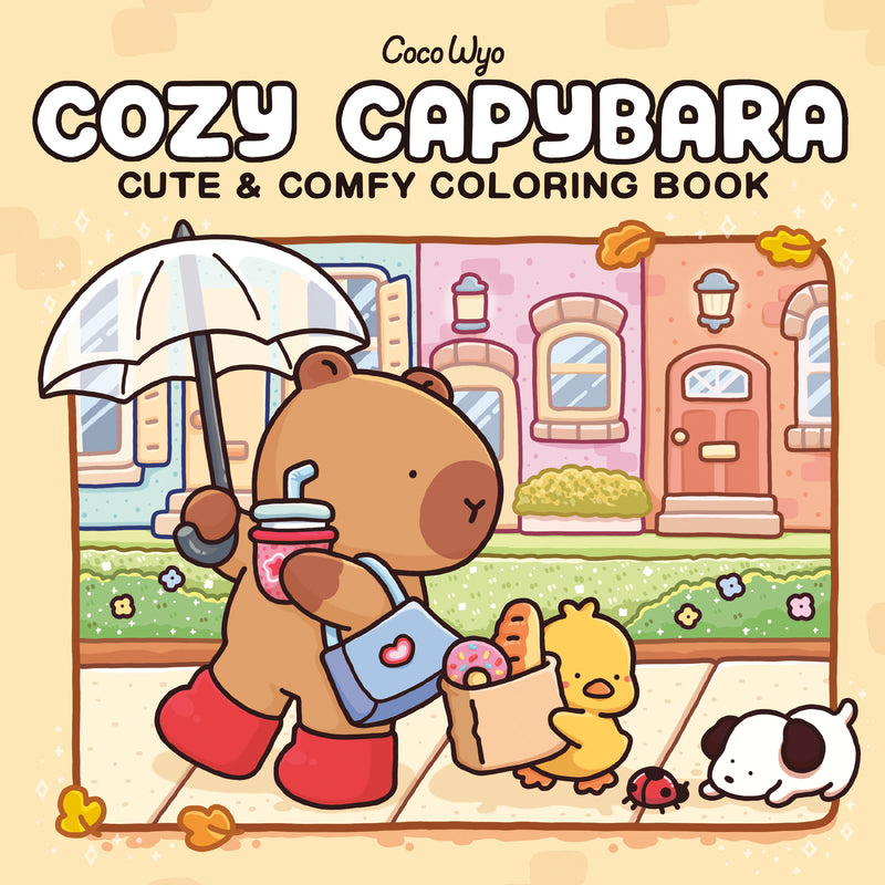 Cozy Capybara:Coloring Book for Adults and Kids