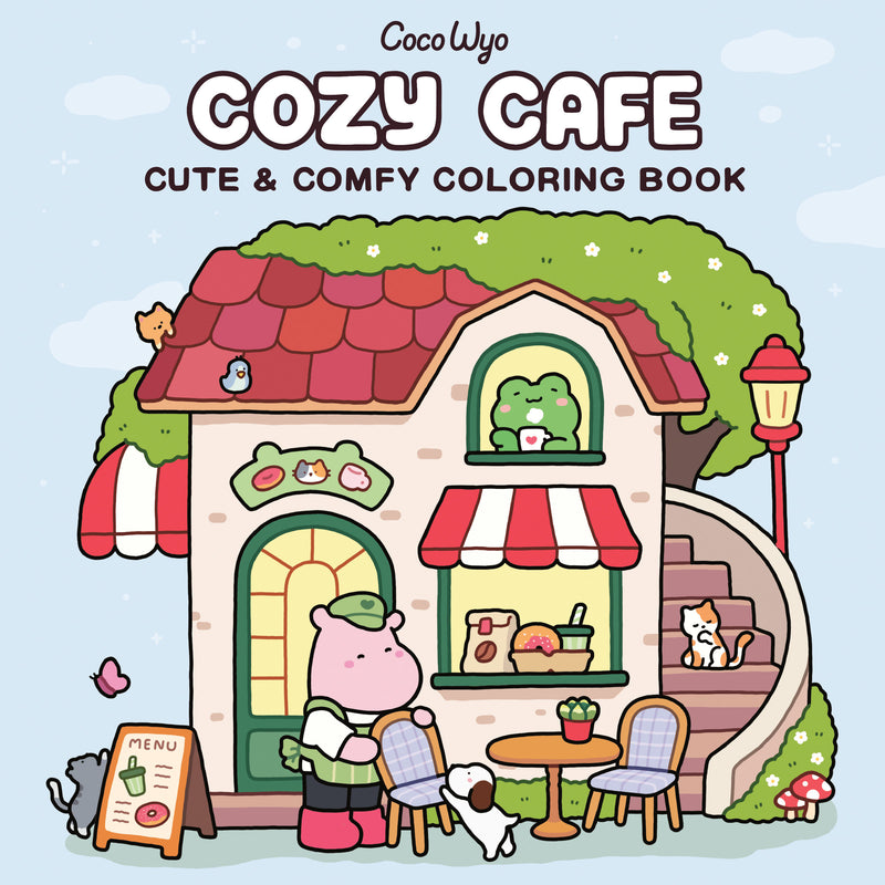 Cozy Cafe: Coloring Book for Adults and Kids