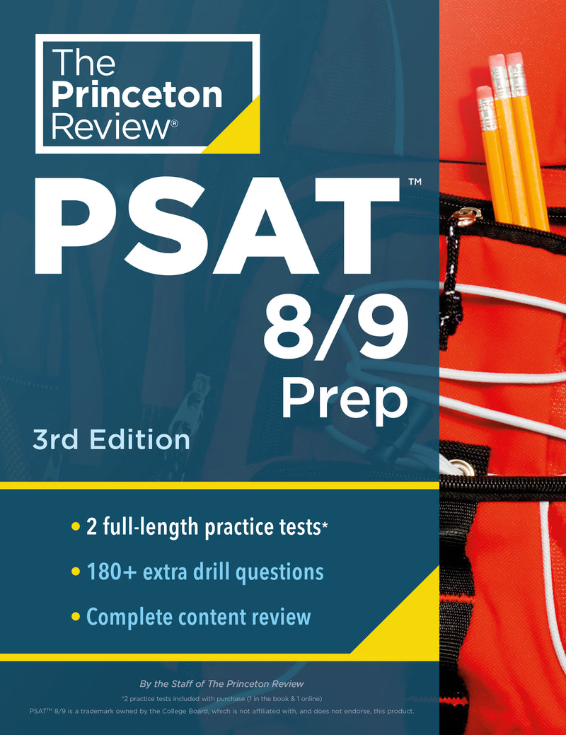 Princeton Review PSAT 8/9 Prep, 3rd Edition: 3 Practice Tests + Content Review + Strategies for the Digital PSAT 8/9